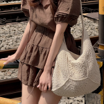 Daph Crochet Shoulder Bag — уютная текстура и летнее настроение