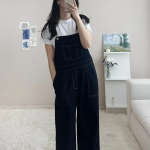 Свободный размер-DARK BLUE-Комбинезоны