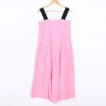 Лёгкий широкий комбинезон с эффектом барслака в пяти цветах