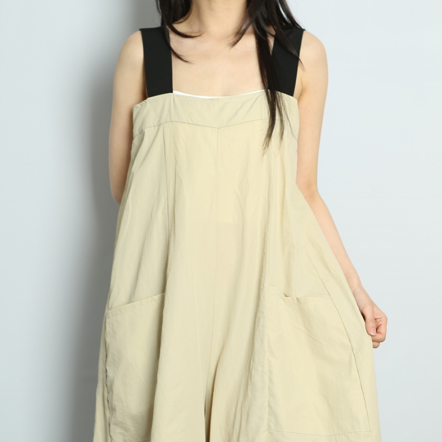 Лёгкий широкий комбинезон с эффектом барслака в пяти цветах