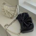 Ribbon Pearl Hobo Mini Cross Shoulder Bag — изящный акцент с женственным шармом