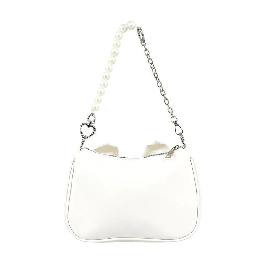 Ribbon Pearl Hobo Mini Cross Shoulder Bag — изящный акцент с женственным шармом
