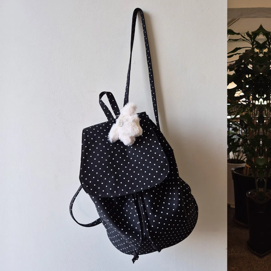 Rehap Dorina Dot Canvas Backpack — вместительность с акцентом на стиль