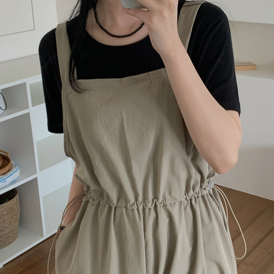 Комбинезон Mirian с квадратным вырезом и кулиской на талии