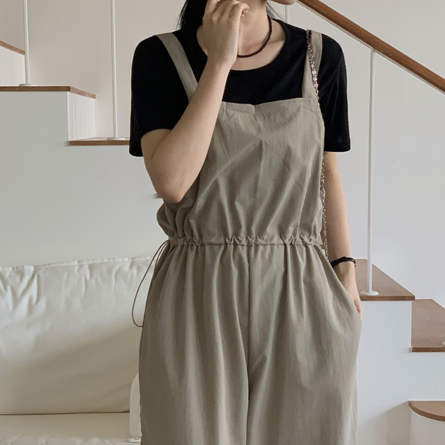 Комбинезон Mirian с квадратным вырезом и кулиской на талии