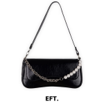 Shun Vintage Leather Pearl Chain Shoulder Bag — винтажная элегантность с жемчужным акцентом