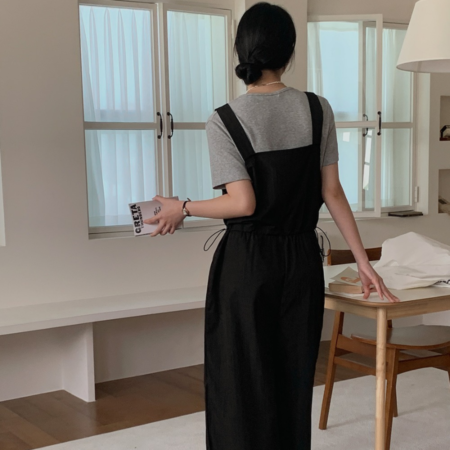 Комбинезон Mirian с квадратным вырезом и кулиской на талии