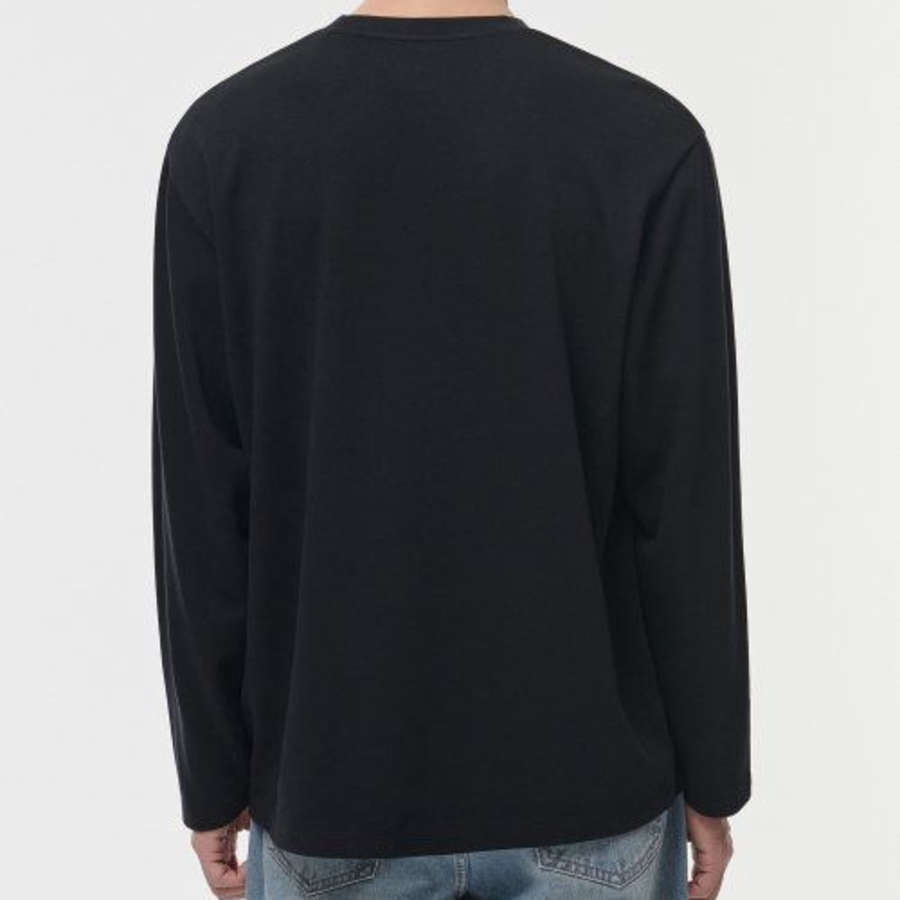Hitstandard Crew Neck Long Sleeve T-Shirt [Black]