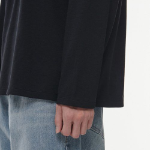 Hitstandard Crew Neck Long Sleeve T-Shirt [Black]