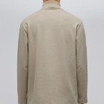 Ponte Turtle Neck Long Sleeve T-Shirt [Beige]
