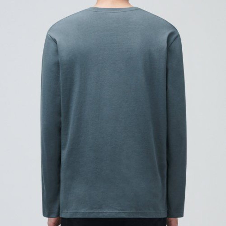 Basic Long Sleeve T-Shirt [Peacock Blue]