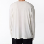 Relaxed CR Scoop Neck Long Sleeve T-Shirt [Cream]