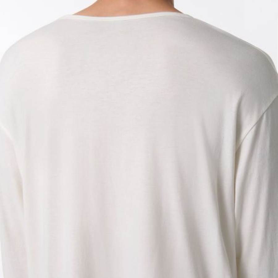 Relaxed CR Scoop Neck Long Sleeve T-Shirt [Cream]