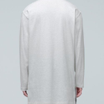 Layered Crew Neck Long Sleeve T-Shirt (Long Length) [Oatmeal]