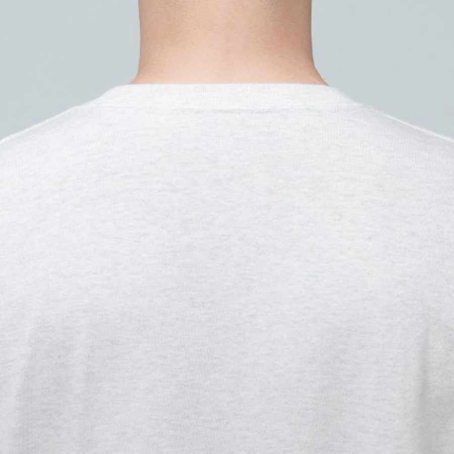 Layered Crew Neck Long Sleeve T-Shirt (Long Length) [Oatmeal]