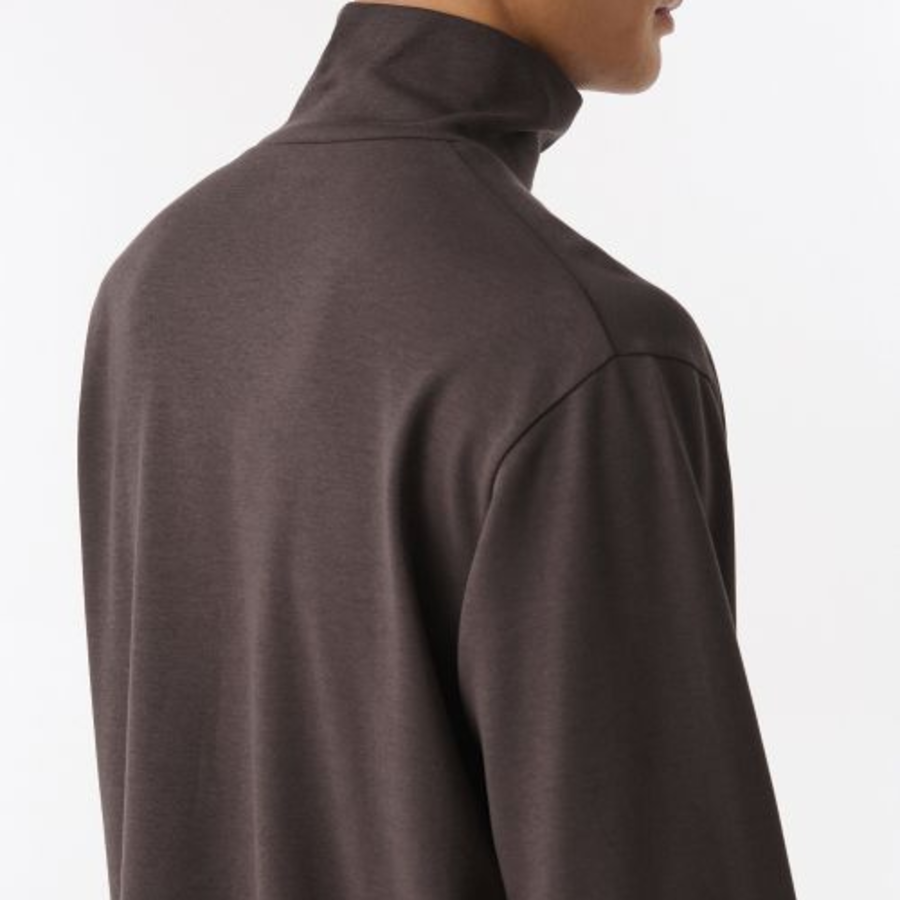 [HitStandard] Turtle Neck Long Sleeve T-Shirt [Dark Brown]
