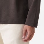 [HitStandard] Turtle Neck Long Sleeve T-Shirt [Dark Brown]