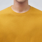 Crew Neck Long Sleeve T-Shirt [Mustard]