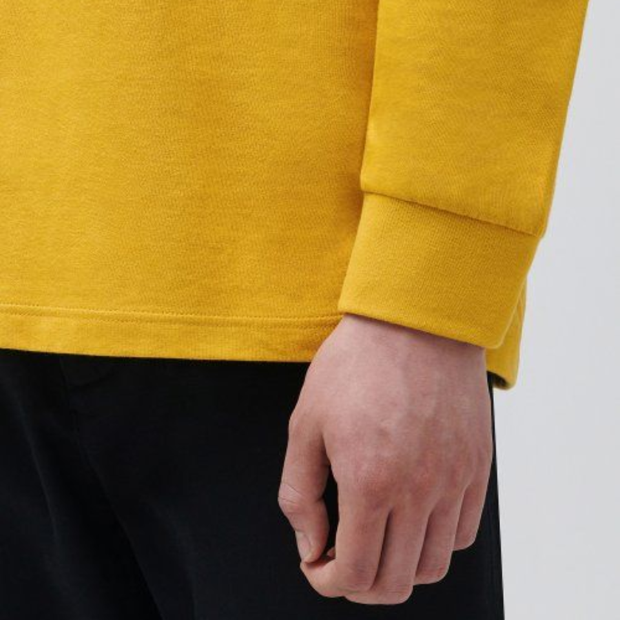 Crew Neck Long Sleeve T-Shirt [Mustard]