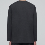 Heavyweight Relaxed Crew Neck Long Sleeve T-Shirt [Dark Gray]