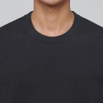 Heavyweight Relaxed Crew Neck Long Sleeve T-Shirt [Dark Gray]