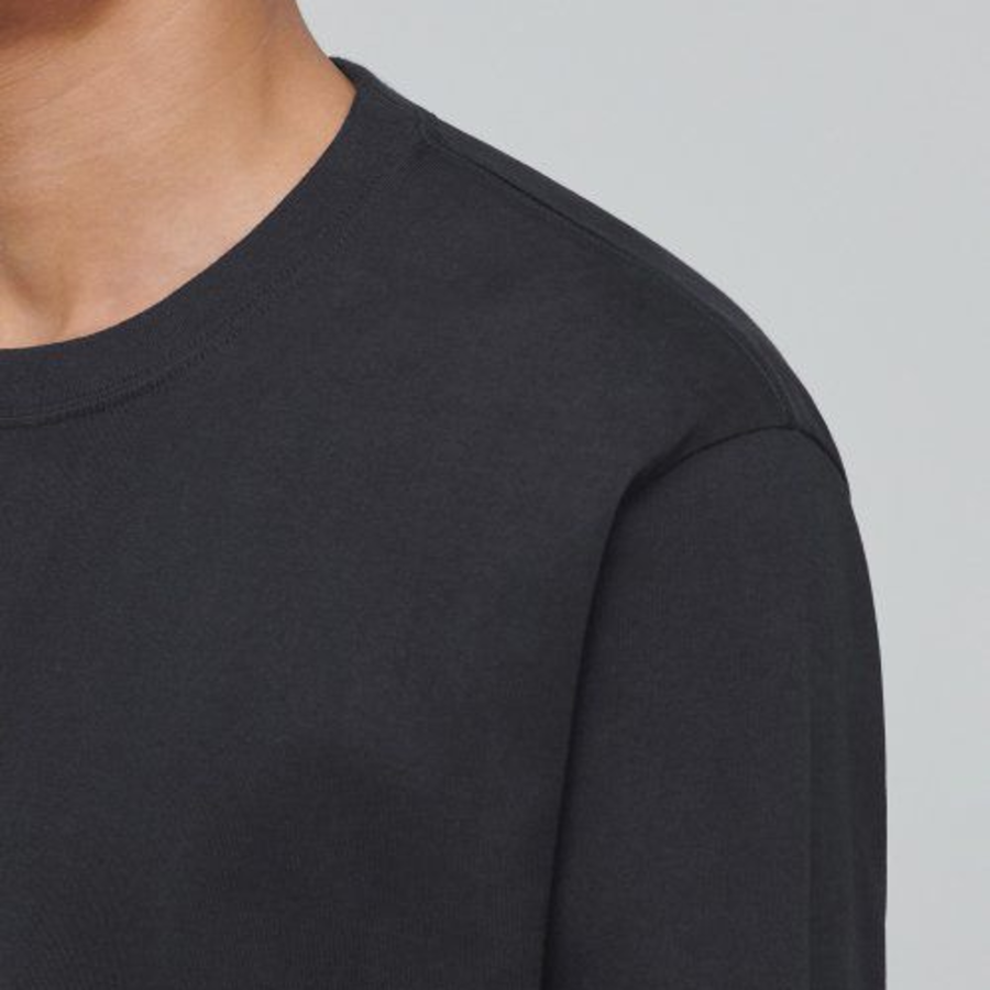 Heavyweight Relaxed Crew Neck Long Sleeve T-Shirt [Dark Gray]