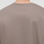 [Premium] Silket Relaxed Crew Neck Long Sleeve T-Shirt [Dusty Beige]