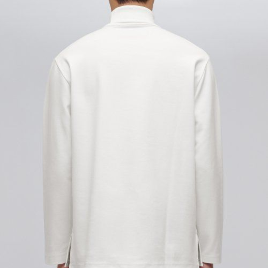 Ponte Turtle Neck Long Sleeve T-Shirt [Cream]