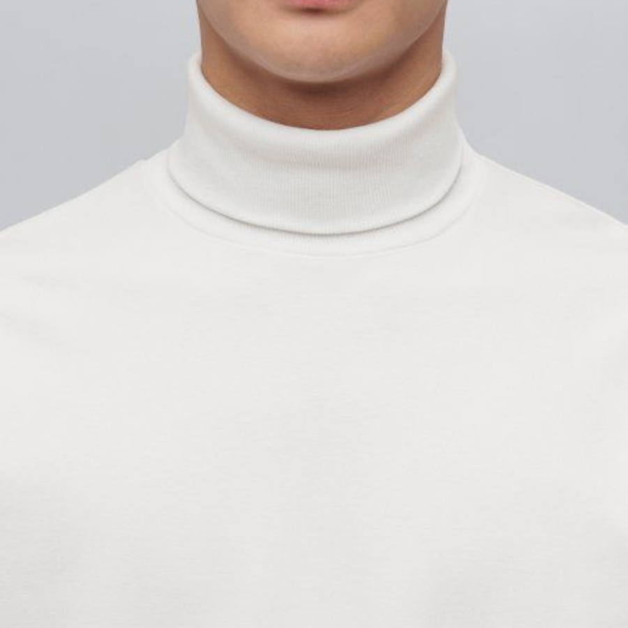Ponte Turtle Neck Long Sleeve T-Shirt [Cream]
