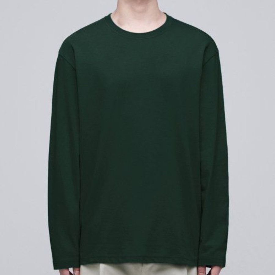 Basic Long Sleeve T-Shirt [Deep Green]