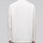 [Cooltandard] Crew Neck Long Sleeve T-Shirt [Cream]