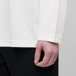 [Cooltandard] Crew Neck Long Sleeve T-Shirt [Cream]