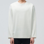Ponte Crew Neck Long Sleeve T-Shirt [Dusty Cream]