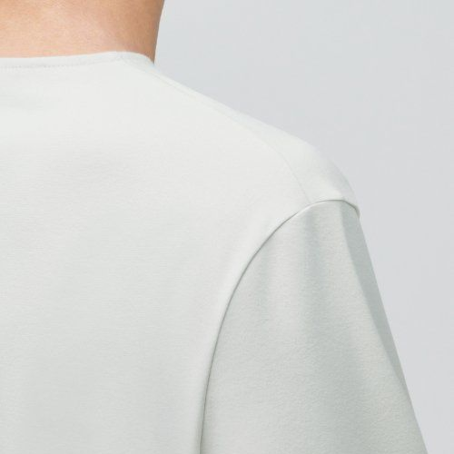 Ponte Crew Neck Long Sleeve T-Shirt [Dusty Cream]