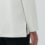 Ponte Crew Neck Long Sleeve T-Shirt [Dusty Cream]