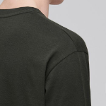 [Cooltandard] Crew Neck Long Sleeve T-Shirt [Khaki]