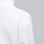 Relaxed Turtleneck Long Sleeve T-Shirt [White]