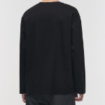 Silket Relaxed Crew Neck Long Sleeve T-Shirt [Black]
