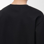 Silket Relaxed Crew Neck Long Sleeve T-Shirt [Black]