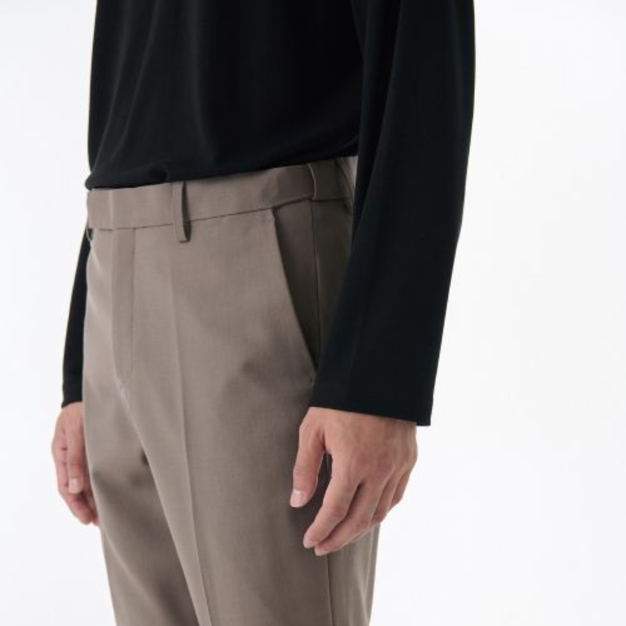 Relaxed Turtleneck Knit Long Sleeve T-Shirt [Black]