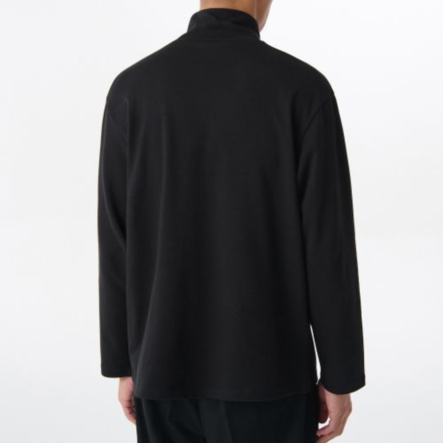 [Hitstandard] Turtleneck Long Sleeve T-Shirt [Black]
