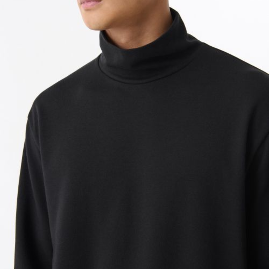 [Hitstandard] Turtleneck Long Sleeve T-Shirt [Black]