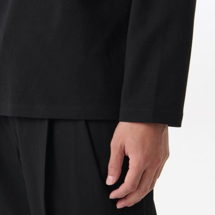 [Hitstandard] Turtleneck Long Sleeve T-Shirt [Black]