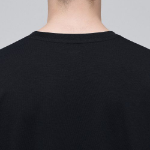 Supima Relaxed Crew Neck Long Sleeve T-Shirt [Black]
