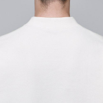 Ponte Mock Neck Long Sleeve T-Shirt [Cream]