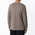 Relaxed CR Scoop Neck Long Sleeve T-Shirt [Taupe]