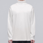 Relaxed Turtle Neck Long Sleeve T-Shirt [Cream]
