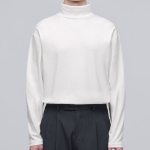 Relaxed Turtle Neck Long Sleeve T-Shirt [Cream]