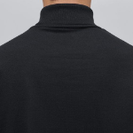 Ponte Turtle Neck Long Sleeve T-Shirt [Black]