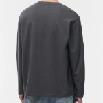 [Hitstandard] Crew Neck Long Sleeve T-Shirt [Gunmetal]